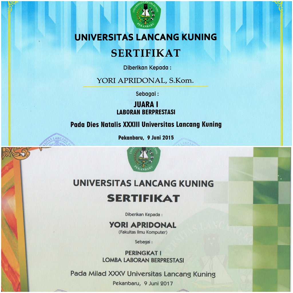Sertifikat Laboran Terbaik